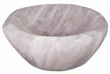 Polished Rose Quartz Bowl #211069-1